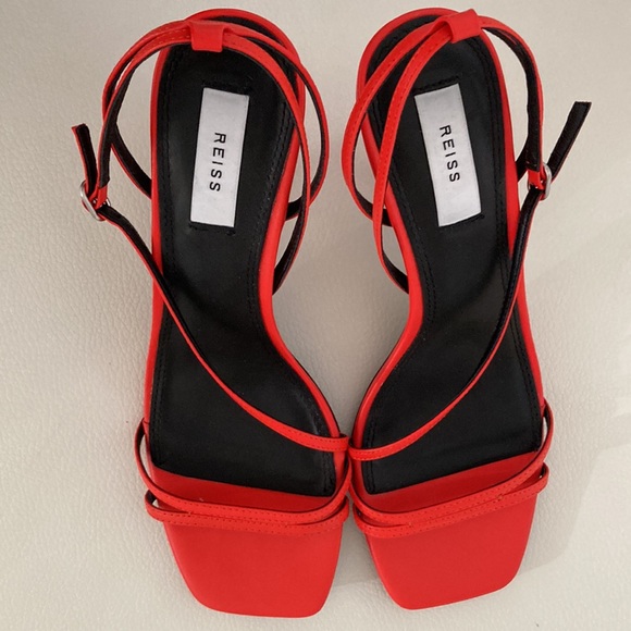 Reiss Bali Leather Strappy Sandal 8.5 - Picture 8 of 9